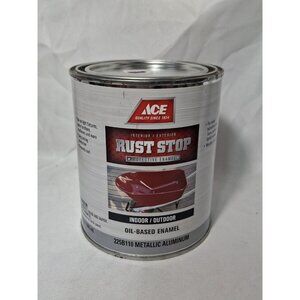 ACE Rust Stop, Intetior/Exterior, Oil Based, Metallic Aluminum 225B110, 32 Fl Oz